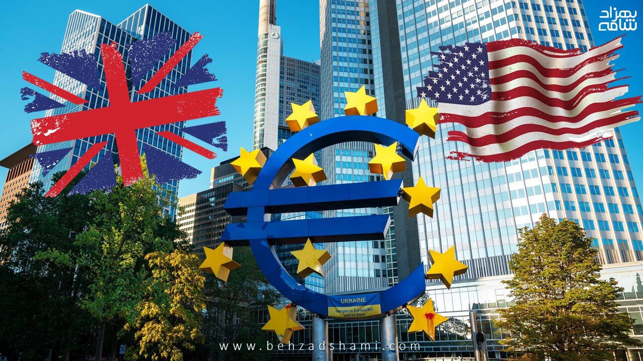 بانک های انگلیس، آمریکا و اتحادیه اروپا