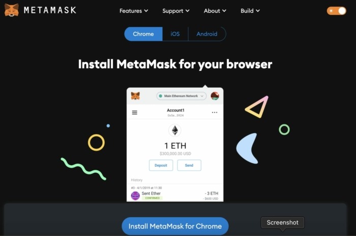 وب‌سایت رسمی MetaMask