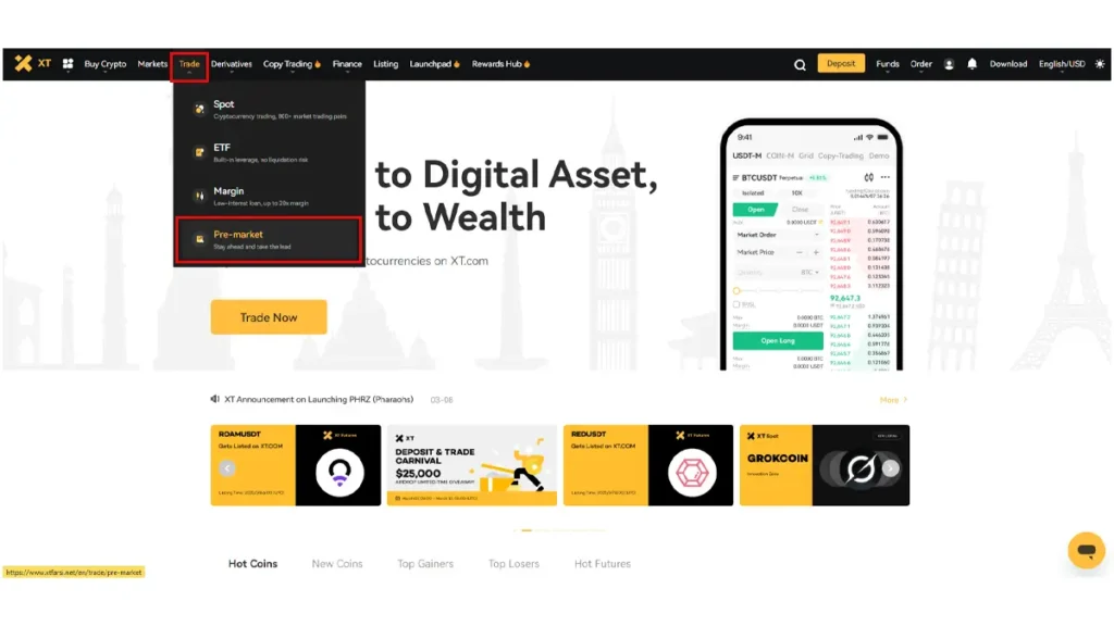 1- پری مارکت ایکس‌تی
