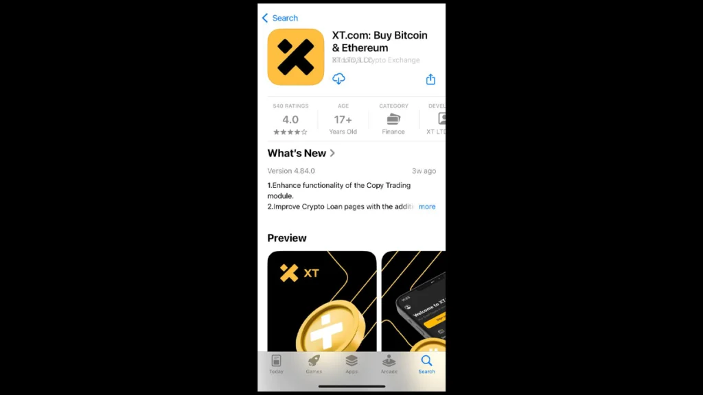 اپلیکیشن ایکس‌تی برای آیفون