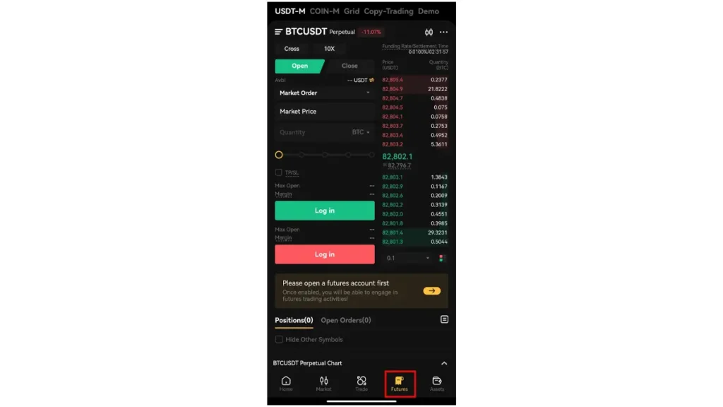 فیوچرز صرافی XT